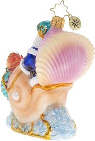 img 1 attached to 🐚 Hand-Crafted European Glass Christmas Ornament: Seahorse-Drawn Carriage by Christopher Radko