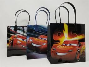 img 2 attached to 🚗 Authentic Disney Cars 3 Mc Queen Goodie Bags - Ideal Party Favors (Set of 12)