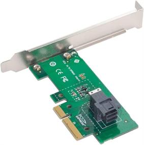 img 3 attached to Адаптер CY U.2 U2 NVME в PCIe 3.0 x4 - конвертер карты SSD высокой скорости для M.2 SSD | Совместим с Mini SAS HD (черный)