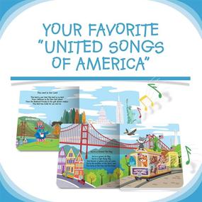 img 2 attached to 📚 DITTY BIRD Детская звуковая книга: Наши Объединенные песни Америки - Музыкальная книга, идеальные игрушки для мальчиков и девочек от 1 года. Образовательные музыкальные игрушки для детей от 1 до 3 лет. Премия!