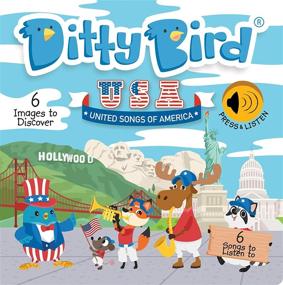 img 4 attached to 📚 DITTY BIRD Детская звуковая книга: Наши Объединенные песни Америки - Музыкальная книга, идеальные игрушки для мальчиков и девочек от 1 года. Образовательные музыкальные игрушки для детей от 1 до 3 лет. Премия!