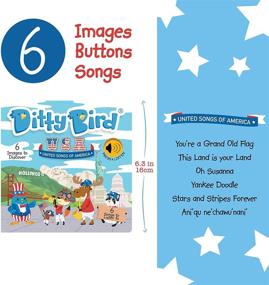 img 3 attached to 📚 DITTY BIRD Baby Sound Book: Our United Songs of America - Musical Book, Perfect Toys for 1 Year Old Boys and Girls. Educational Music Toys for Toddlers 1-3. Award-Winning!