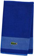 🏖 lacoste match bath towel, surf blue - 100% cotton, 600 gsm, 30x52 inches logo