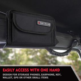 img 2 attached to Jeep Wrangler Fire Extinguisher & Sunglasses Holder Kit - Roll Bar Compatible, 2pcs