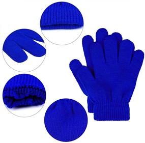 img 2 attached to Cooraby Gloves Children Stretchy Fingers Boys' Accessories