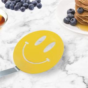 img 2 attached to Tovolo Smiley Face Flex Turner: Nylon Spatula with Silicone Co-Mold, Sturdy Steel Handle - Safe for Non-Stick Cookware