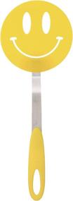 img 3 attached to Tovolo Smiley Face Flex Turner: Nylon Spatula with Silicone Co-Mold, Sturdy Steel Handle - Safe for Non-Stick Cookware