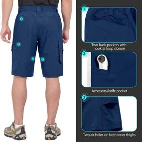 img 2 attached to 🩳 Ultimate Performance: Little Donkey Andy Men's Quick Dry Shorts for Hiking, Walking, Work - Moisture-Wicking with Multi-Pockets