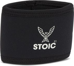 img 4 attached to 💪 Stoic 7MM Compression Sleeve Cuff (Heavy Neoprene Build) for Arm, Elbow, Lower Leg Support and Warmth During Weightlifting, Powerlifting, Bench Press (12 Inch, Black)