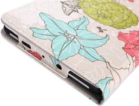 img 1 attached to 🌸 EpicGadget 2019/2017 Amazon Fire 7 Case - Premium PU Leather Folding Folio Stand Cover for Fire 7 inch (2019/2017 Release) + Bonus Screen Protector and Stylus - Flower Garden Design