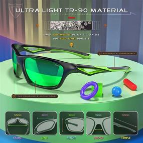 img 2 attached to 🕶️ ATTCL TR90 Неразрушимые поляризованные спортивные солнечные очки для детей от 3 до 10 лет: идеальная защита глаз для мальчиков и девочек