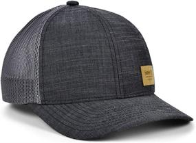 img 2 attached to 🧢 Black/Gray Cardiff Trucker Adjustable Hat by Hurley