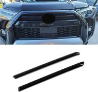 🚘 glossy black front middle grille inserts for toyota 4runner trd pro, sport 2020-2022 - top car accessories logo