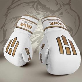 img 2 attached to 🥊 Hawk Boxing Gloves: Premium Men & Women Training Pro Punching Heavy Bag Mitts for MMA, Muay Thai, Sparring, and Kickboxing