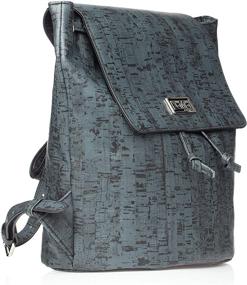 img 3 attached to 🎒 Stylish JaMa Brands Black Cork Backpack Purse for Women: A Fashionable Must-Have!