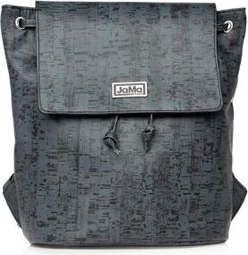 img 4 attached to 🎒 Stylish JaMa Brands Black Cork Backpack Purse for Women: A Fashionable Must-Have!