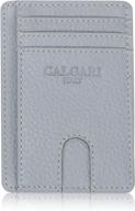 calgari luxury leather minimalist wallet women's handbags & wallets logo