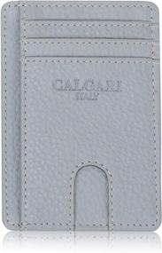 img 4 attached to CALGARI Luxury Leather Minimalist Wallet Women's Handbags & Wallets