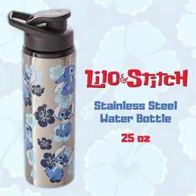 img 3 attached to Blue 20 Oz Stainless Steel Tumbler - Disney's Lilo and Stitch Double Walled for Cappuccino, Latte, or Hot Tea