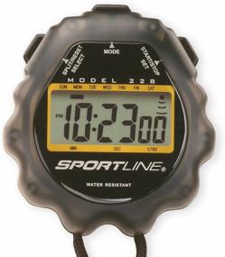 img 1 attached to 🕒 Giant Water-Resistant Sport Timer-Stopwatch with Extra Large Display and 2-Year Warranty by Sportline