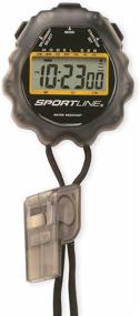 img 2 attached to 🕒 Giant Water-Resistant Sport Timer-Stopwatch with Extra Large Display and 2-Year Warranty by Sportline