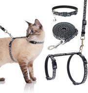 scenereal cat harness and leash set with collar - stylish animal texture design, escape-proof walking outdoor gear for small cats and puppies логотип