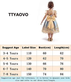 img 1 attached to 👗 Sparkling TTYAOVO Embroidered Backless Princess Birthday Girls' Clothing: Captivating Dresses for a Perfect Celebration!