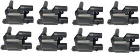 img 1 attached to 🔥 Ignition Coil Pack Set of 8 - 5.7L V8 Hemi Engine - Replaces 56028394AB, 56028394AC - Chrysler, Dodge & Jeep Compatible - 2005 300, 04-05 Durango, 2005 Magnum, Ram, Grand Cherokee