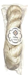 img 4 attached to High-Quality Unbleached Mulberry Silk Yarn 20/2 NM – 100g for Knitting, Weaving