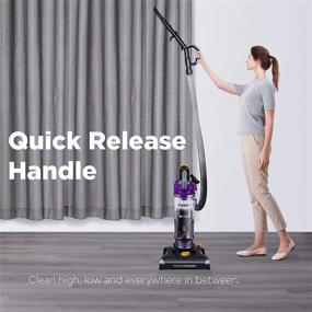 img 1 attached to 🧹 Eureka PowerSpeed NEU182B Lite Bagless Upright Vacuum Cleaner - Purple