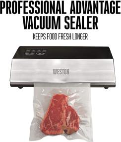 img 3 attached to 🔒 Weston 65-0501-W Pro Advantage Vacuum Sealer, 11-inch, Stainless Steel and Black