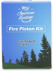 img 3 attached to 🔥 American Heritage Industries Fire Piston Kit: Essential Firestarter Kit with Char Cloth, Cord, and Tinder