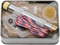 🔥 american heritage industries fire piston kit: essential firestarter kit with char cloth, cord, and tinder логотип