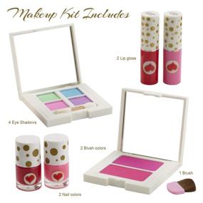 img 3 attached to 💖 Teen Makeup Kit - 'LOVE' Beauty Set for Young Teens or Girls - Comes with Eyeshadow Palette featuring Perfect Color Combinations - Complete Starter Kit for Beginners - by Toysical