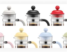 img 2 attached to ☕️ Bodum Caffettiera French Press Coffee Maker: Black Plastic Lid, Stainless Steel Frame, 3-Cup Capacity [12-Ounce]