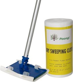 img 2 attached to 🧹 Efficient Poongi Floor Sweeper Dry Wipes - Easy and Effective White Cleaning Solution