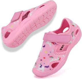 img 4 attached to Aquatic Adventure in Comfort: FANTURE Toddler Water Shoes on Sale Now!
