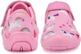 img 2 attached to Aquatic Adventure in Comfort: FANTURE Toddler Water Shoes on Sale Now!