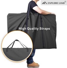 img 2 attached to 🪑 Rugged and Versatile Heavy Duty Chair Storage Bag for Folding Longue Chair, Zero Gravity Chair, Transport Chair, and Folding Rollator Walker (Black)