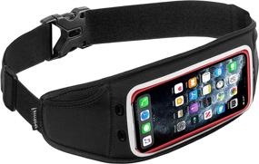 img 4 attached to 🏃 Sporteer Zephyr Slim Running Belt - Compatible with iPhone 13 Pro Max, iPhone 13/12/11 Pro, iPhone 12/11 Pro Max, Xs Max, Samsung Galaxy S21+, S20+, S21, S20, S10+, S10, Note 10+, Note 10, Google Pixel, and A Wide Variety of Phones & Cases