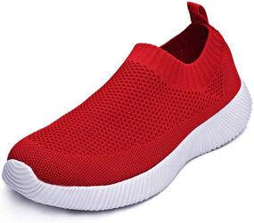 img 3 attached to AKINGIO Fashion Sneakers Breathable Fitness Women's Shoes and Athletic