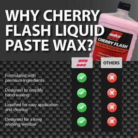 img 1 attached to 🍒 Malco Cherry Flash Liquid Paste Wax - Ultimate Vehicle Protection & Shine: Simplest Hand Waxing Solution for Cars, Trucks, Boats & Motorcycles (32 Oz.)