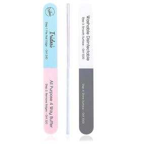 img 4 attached to 🔧 Iridesi 4 Way Nail File and Buffer, 7 Inches Long - Best for Natural Nails, Time and Money Saver - 12 Pack