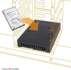 img 3 attached to Адаптер-переходник для крепления без использования инструментов, кронштейн для жесткого диска 2,5 дюйма HDD/SSD с интерфейсом SATA III - EZConvert MB882SP-1S-1B.