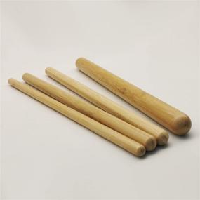 img 2 attached to 🎍 12-Piece Set of Solid Bamboo Massage Sticks - Ideal for Full Body Use at Home or in a Professional Massage Studio, Perfect for Warm Bamboo Therapy Massage