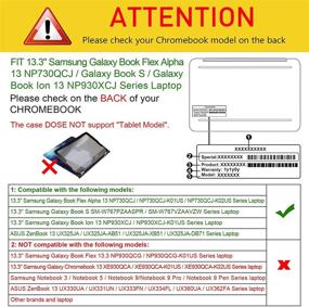 img 3 attached to Чехол Fintie Sleeve для Samsung Galaxy Book Flex Alpha 13 NP730QCJ, Galaxy Book Flex2 Alpha NP730QDA, Galaxy Chromebook 2 XE530QDA, Galaxy Book S, Galaxy Book Ion 13 NP930XCJ - дизайн “Песчаная волна”