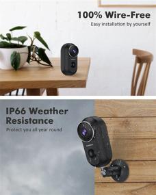 img 3 attached to 📷 ZUMIMALL Wireless Outdoor Security Camera: 1080P WiFi Surveillance System with Night Vision, Motion Detection, and 2-Way-Talk