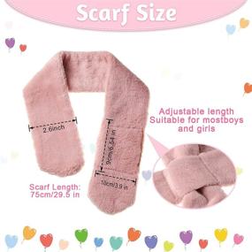 img 3 attached to Pieces Fleece Winter Adjustable Children Girls' Accessories