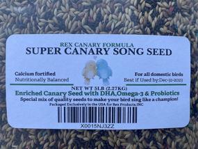 img 1 attached to 🎶 Enhance Your Pet Canary's Singing with Rex Products, INC Canary Song Seed 5lb