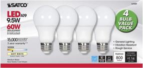 img 4 attached to Satco S29589 Medium-Finish Bulb, Ideal for Standard Lighting Applications